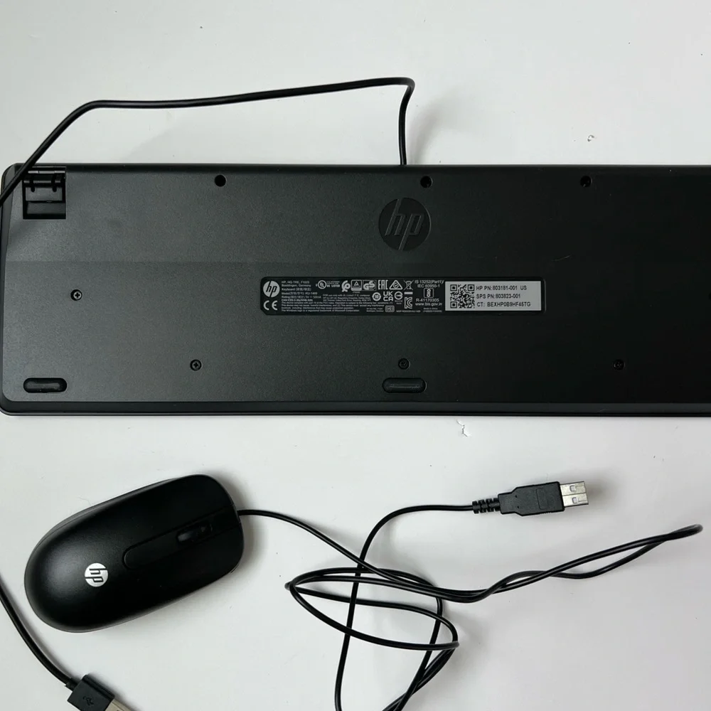 HP Black Keyboard and Mouse Set